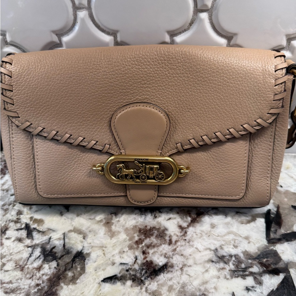 Coach jade whipstitch bag